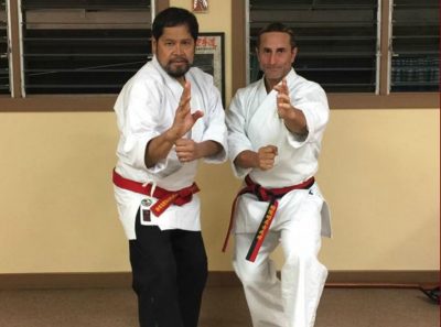 Goju karate in Canterbury with Tino Ceberano Hanshi and John Ross Shihan
