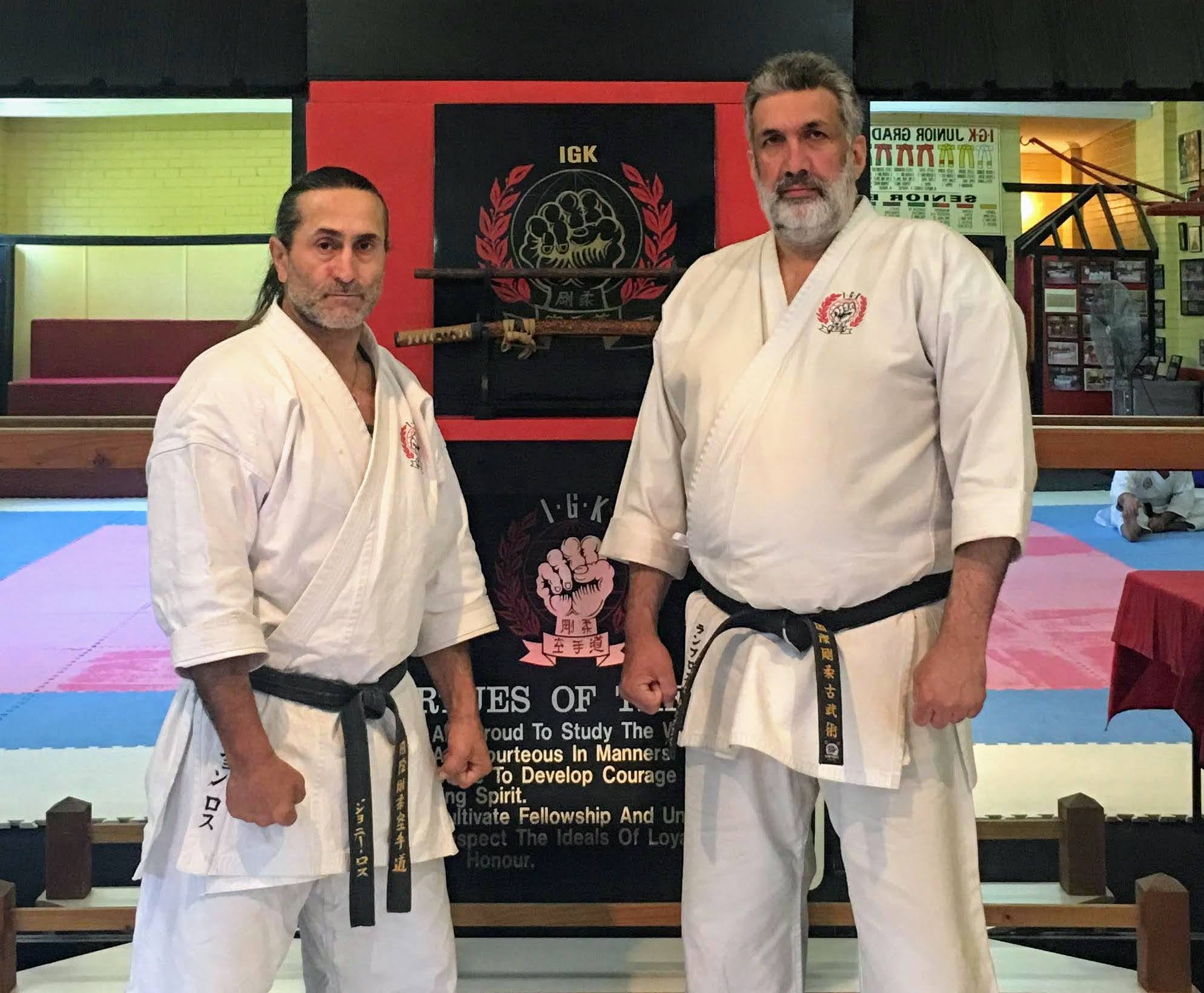 John Ross Shihan & Lambros Kallianiotis Sensei at IGK Victoria